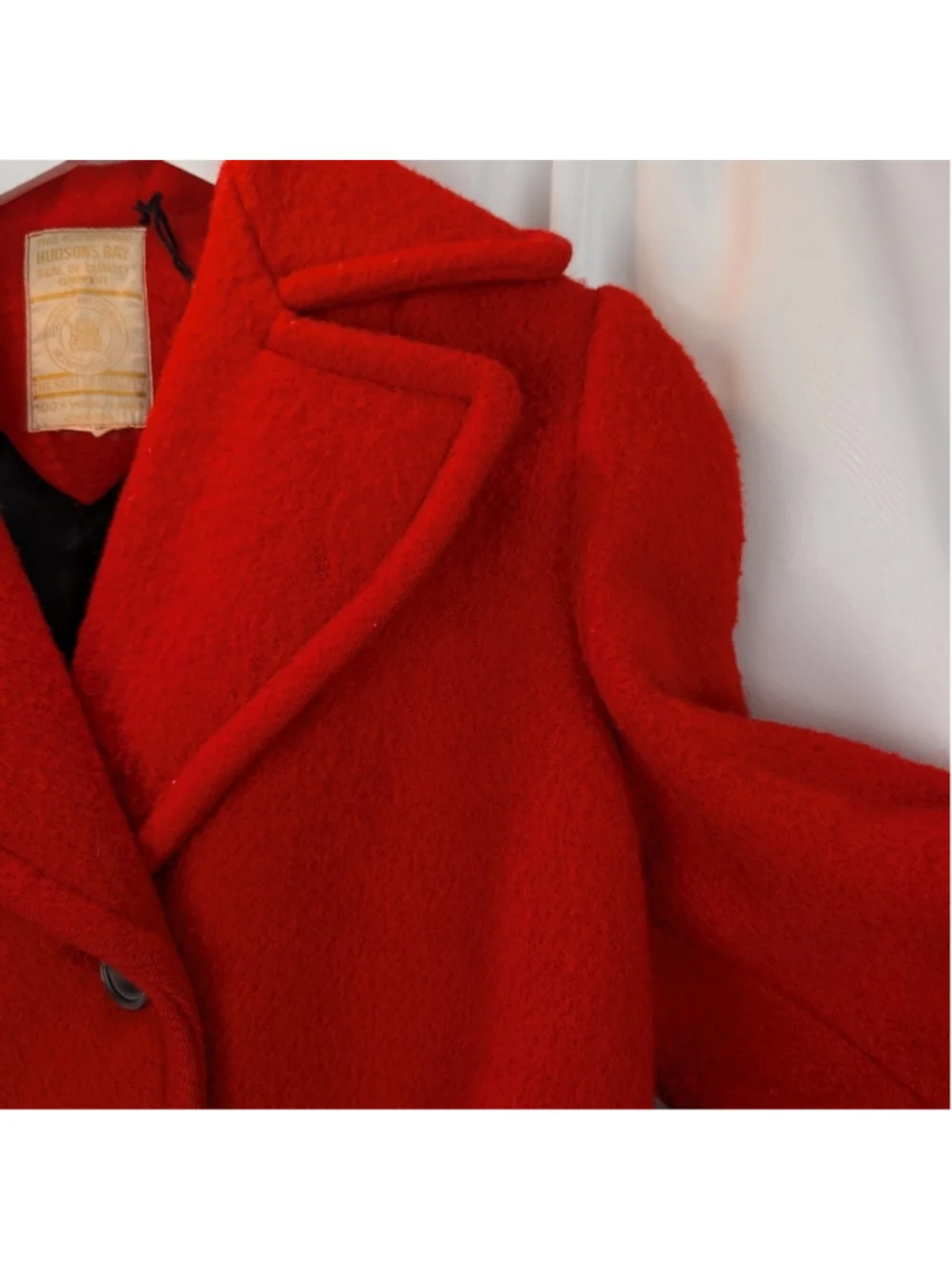 HUDSON’S BAY COMPANY 100% wool vintage 1950s-1970s red point jacket S GUC